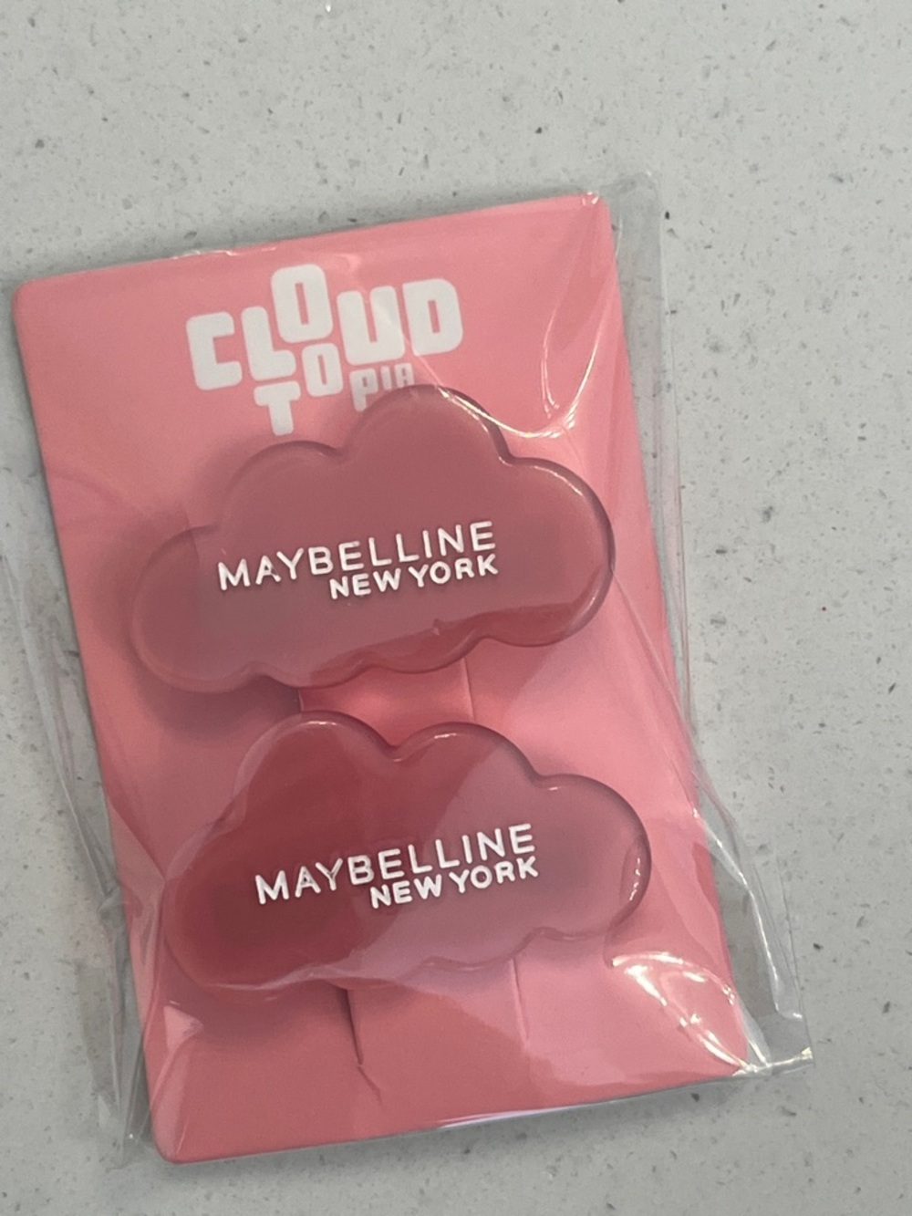 Maybelline Cloud Topper Pink Cloud Hair Clips NEW Limited Edition